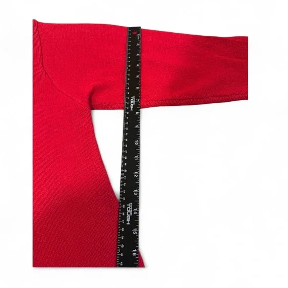 Vintage Lemon Grass ladies’ size XL Red Christmas Cardigan - Picture 7 of 9